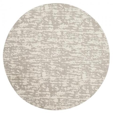 Safavieh 6 x 6 ft. Marbella Handwoven Round Area Rug Light Grey & Ivory MRB631A-6R